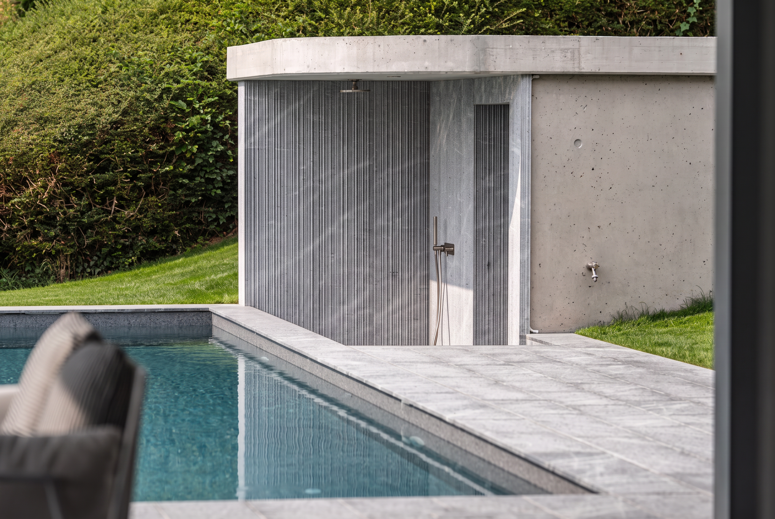 Projet Bursinel — piscine en béton armé, vue à préciser
